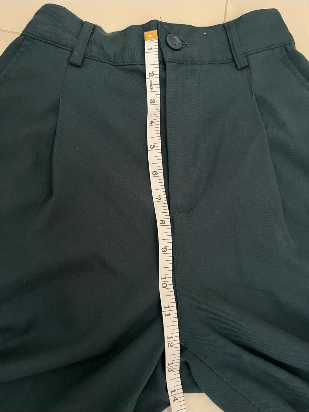 Urban Outfitters High-Waist Wide Leg Pants in Deep Teal XS - Picture 6 of 13
